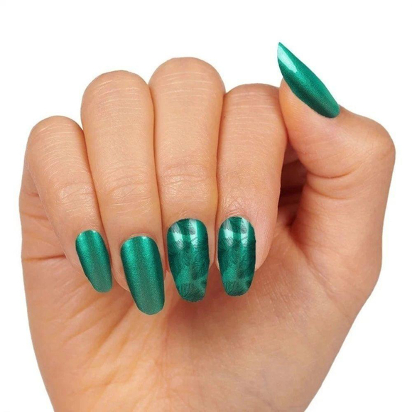 Color Street Better Late Than Feather Nail Art Design Retired Nail Strips - Picture 3 of 8